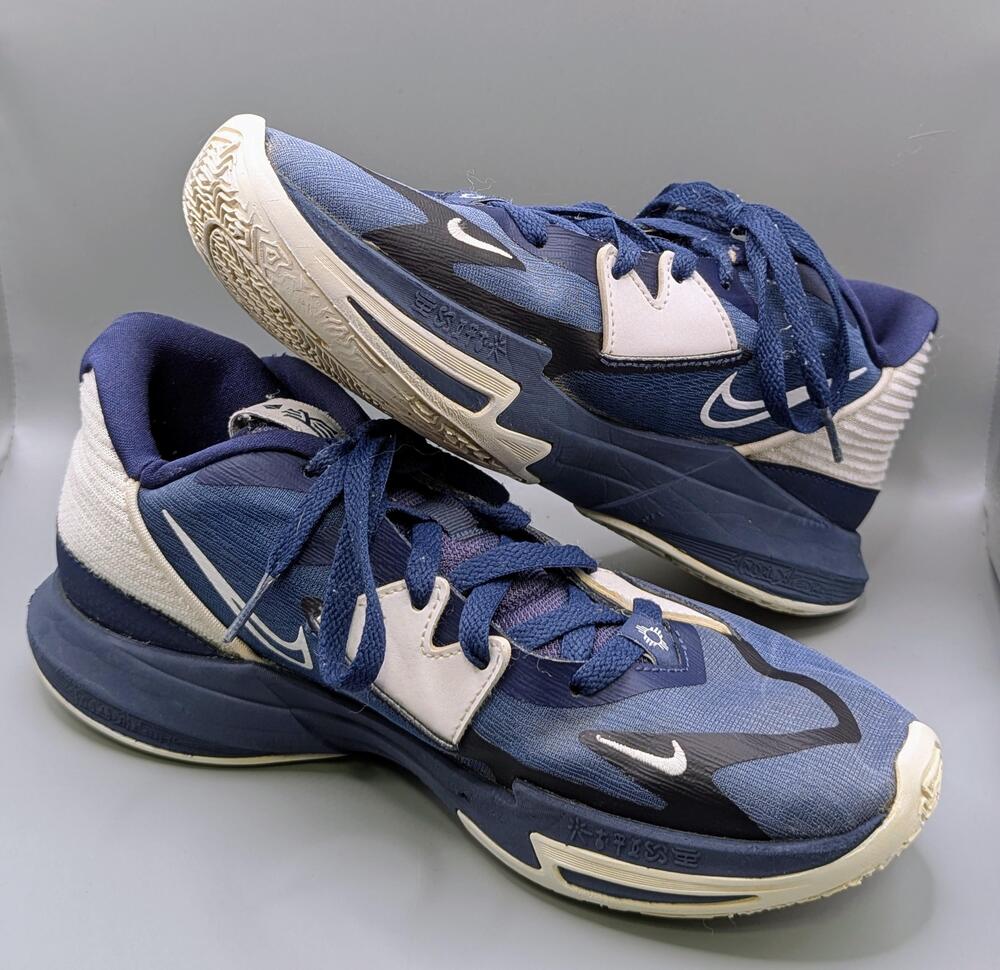 Nike Kyrie Shoes Mens Size 9 Blue Navy Basketball DO9617-400 Sneakers Low Top